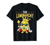 The Lemonarchy Funny Lemon King Crown Juego de Palabras Camiseta