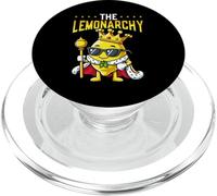 The Lemonarchy Funny Lemon King Crown Juego de Palabras PopSockets PopGrip para MagSafe