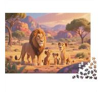 The León Family1000 Piece Jigsaw Puzzle for Adults and Kids Family Game Carteoon StyleFun and Challenging Home Decors Great Regalo Idea70x50cm/1000pcs