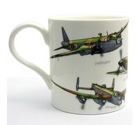 The Leonardo Collection Classic Planes Fine China Mug by Leonardo - Hurricane Lancaster Spitfire Wellington Beaufort- Boxed by Leonardo