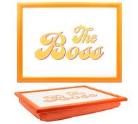 The Leonardo Collection His N Hers Christmas Boss - Bandeja de Regazo para Servir Comida y Desayuno, cómodas bandejas de Regazo con cojín de puf, bandejas duraderas para Comer en el Regazo para