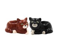 The Leonardo Collection Hueveras de gato novedosas para cocina y hogar, ideal para almacenamiento de huevos, soporte duradero para huevos para uso diario, elegante accesorio de cocina como huevera