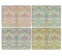 The Leonardo Collection Juego de 4 manteles Individuales Antideslizantes Lavables para Comedor, diseñados por William Morris, Juego de 4 manteles Individuales de diseño Impreso