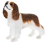 The Leonardo Collection Leonardo Dog Studies Cavalier King Charles Blenheim Marrón Bronceado y Blanco, Resina, H10cm