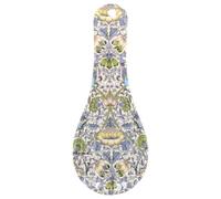 The Leonardo Collection Lodden - Soporte para cucharas de William Morris | Plato de porcelana para utensilios de cocina | Diseño floral clásico para artes y manualidades | Elegante accesorio de cocina