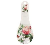 The Leonardo Collection Redoute Rose - Soporte para cucharas de Pierre-Joseph Redoute | Elegante soporte de cerámica para cucharas con diseño floral clásico | Perfecto para cocinar o exhibir en la