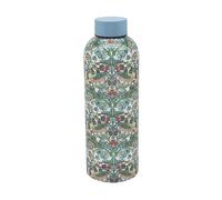 The Leonardo Collection William Morris Strawberry Thief Botella para bebidas calientes y frías, botellas de agua reutilizables a prueba de fugas para viajes y hogar, sin BPA y apta para lavavajillas