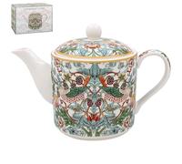 The Leonardo Collection William Morris Strawberry Thief - Tetera para cocina, accesorios de cocina encantadores para el hogar, sin colador de té para uso diario, teteras duraderas para el hogar y la