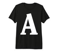 The Letter A Fun Big and Bold for Eventos Family Teams Group Camiseta Premium