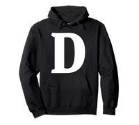 The Letter D Fun Big and Bold for Eventos Family Teams Group Sudadera con Capucha