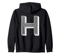 The Letter H Fun Big and Bold for Eventos Family Teams Group Sudadera con Capucha