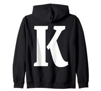The Letter K Fun Big and Bold para Eventos, Grupos de Equipos Familiares Sudadera con Capucha
