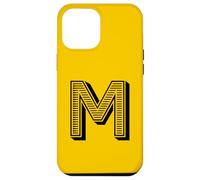 The Letter M Fun Big and Bold para Eventos Grupos de Equipos Familiares Carcasa para iPhone 12 Pro MAX