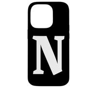 The Letter N Fun Big and Bold para Eventos, Grupos de Equipos Familiares Carcasa para iPhone 14 Pro