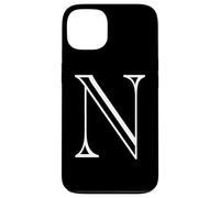 The Letter N - Monograma con Inicial de Alfabeto mayúscula de Estilo clásico Carcasa para iPhone 13