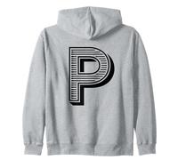 The Letter P Fun Big and Bold para Eventos Grupos de Equipos Familiares Sudadera con Capucha