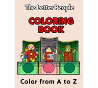 The Letter People - Vintage Coloring Book - From A to Z