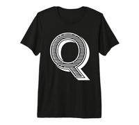 The Letter Q Diversión Grande y audaz para Eventos Grupos de Equipos Familiares Camiseta Premium