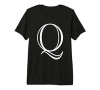 The Letter Q - Monograma con Inicial de Alfabeto mayúscula Camiseta Premium