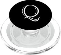 The Letter Q - Monograma con Inicial de Alfabeto mayúscula PopSockets PopGrip para MagSafe