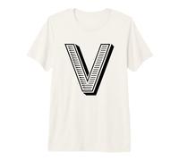 The Letter V Fun Big and Bold for Eventos Family Teams Group Camiseta Premium