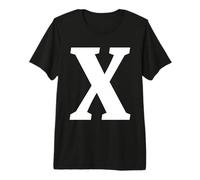 The Letter X Fun Big and Bold for Eventos Family Teams Grupos Camiseta Premium