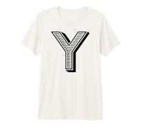 The Letter Y Fun Big and Bold para Eventos Grupos de Equipos Familiares Camiseta Premium