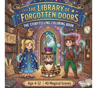 The Library of Forgotten Doors The storytelling coloring book: 40 Enchanting Adventure Scenes with Arthur, Rose, Professor Paws, and Swift - For Boys and Girls Ages 4-12