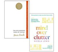 The Life-Changing Magic of Tidying By Marie Kondo & Mind Over Clutter By Nicola Lewis 2 Books Collection Set