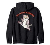 The Life of a Show Cat Girl Funny Kitten Lover Cat Mom Gift Sudadera con Capucha