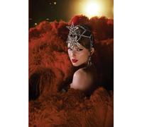 The Life of a Showgirl Notebook - 6x9 Lined Journal (200 Pages) | Glamorous Cabaret-Inspired Aesthetic, Vintage Red Feather Design | Gift for Teachers, Fans & Writers