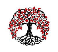 The life of the metal wall art tree, 11.81 inch mural wall decoration living house bedroom decoration