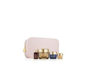 The Lifting + Firming Routine Decadent Skincare Treats - Hidratante revitalizante de tamaño completo y suero de reparación nocturna avanzada incluidos en la colección de 4 piezas por valor de £151