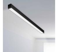 The Light Group Barra de luz LED SLC CLICK, negra, 112 cm, CCT, DALI, IP20 True