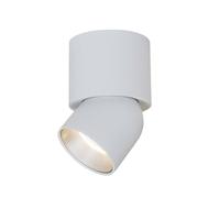 The Light Group Downlight LED SLC CUP, blanco/plata, 927, Ø 7,5 cm, atenuable