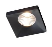 The Light Group GF design Lámpara empotrable Squary IP54 negra 2.700 K