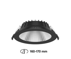 The Light Group SLC Shift foco empotrado LED Ø 19cm CCT, negro