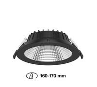 The Light Group SLC Shift foco empotrado LED Ø 19cm CCT, negro True