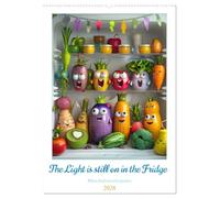 The Light ist still on in the Fridge (Wall Calendar 2026 DIN A2 portrait), CALVENDO 12 Month Wall Calendar: Discover the secret party of food