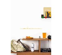 The Line - Berlin - Silueta decorativa de pared - Skyline - 50 cm - Oro