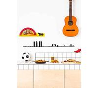 The Line Madrid - Silueta decorativa de pared (125 cm), color negro