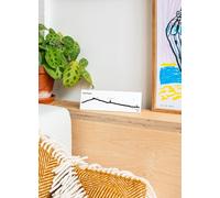 The Line Saint-Tropez - Silueta decorativa de pared (19 cm), color negro