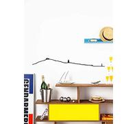 The Line - Saint-Tropez - Silueta decorativa de pared - Skyline - 125 cm - Negro