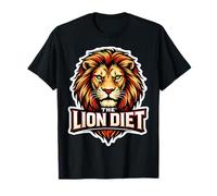 The Lion Diet Hardcore Carnívoro Carnívoro Carnívoro Carne Nutrición Camiseta