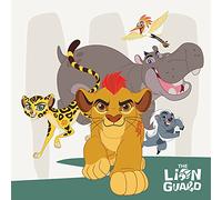 The Lion Guard Impresiones en Lienzo de 40 x 40 cm, Poliéster, Multicolor, 40x40x3.2 cm