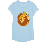 The Lion King Mufasa And Simba Camiseta, Niñas, Azul Bebé, L
