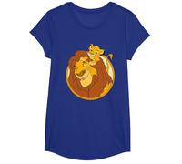 The Lion King Mufasa And Simba Camiseta, Niñas, Azul Real, S