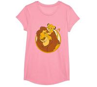 The Lion King Mufasa And Simba Camiseta, Niñas, Rosado, M