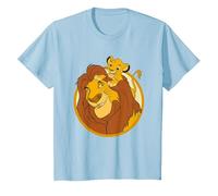 The Lion King Mufasa And Simba Camiseta, Niños, Azul Bebé, 10 años