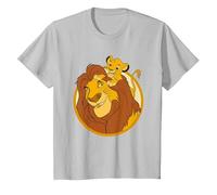 The Lion King Mufasa And Simba Camiseta, Niños, Plata, 2 años